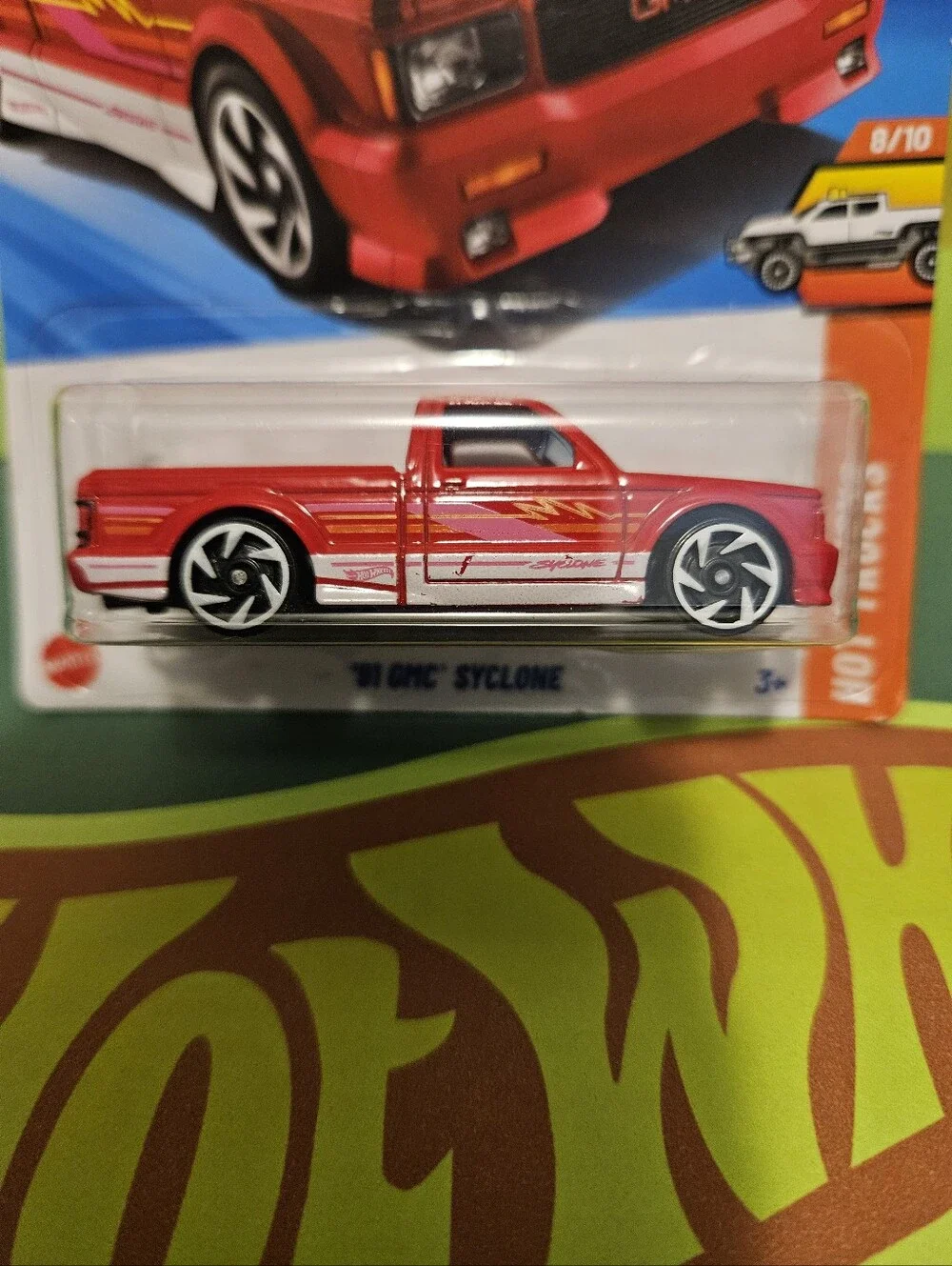 HotWheels '91 GMC Syclone Truck - Red
